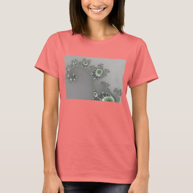 Alien gris - T-shirt fractal (Devant)