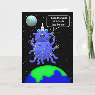 alien humoristique carte de 2 ans par Jo Images