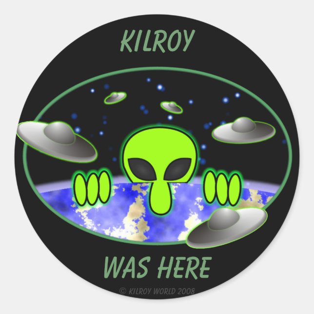 Alien Kilroy Sticker (Devant)