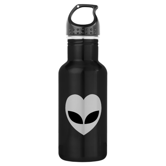 Alien Love Heart Bouteille d'eau en acier inoxydab (Devant)