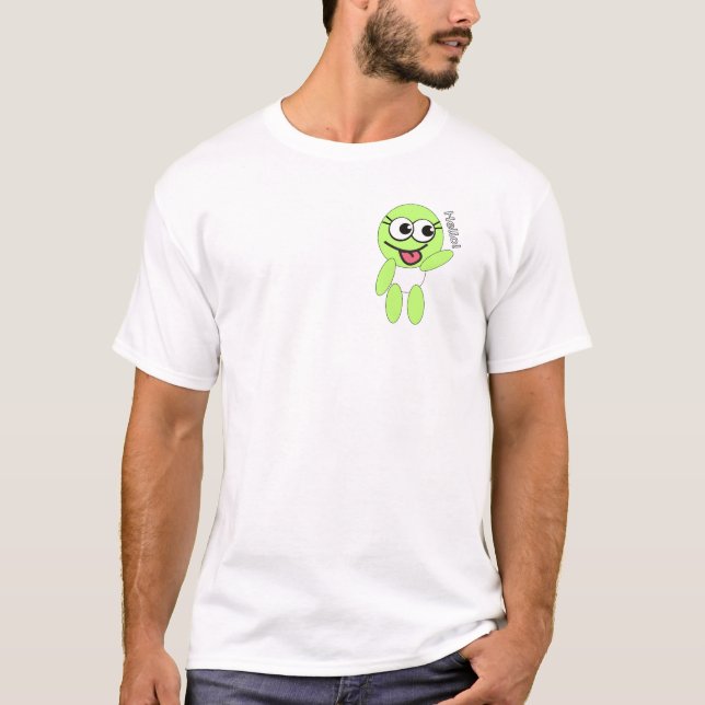 Alien mignon Emoji T-Shirt (Devant)