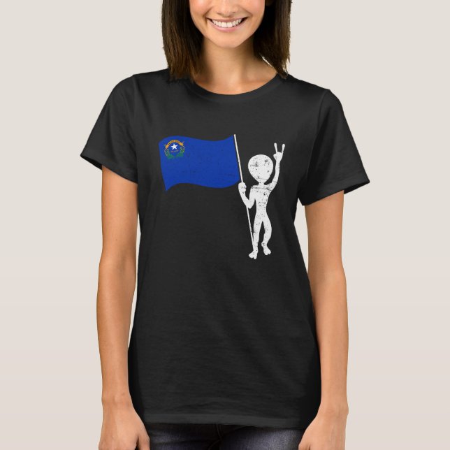 Alien  Nevada Alien T-shirt Zone 51 Alien (Devant)