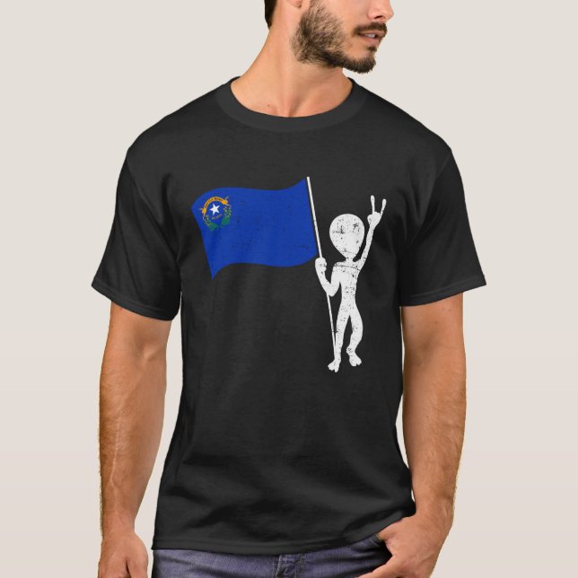 Alien  Nevada Alien T-shirt Zone 51 Alien (Devant)