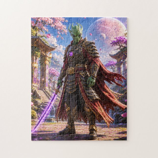 Alien Samurai Warrior Puzzle (Vertical)