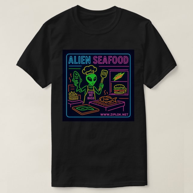 Alien Seafood - T-Shirt (Design devant)