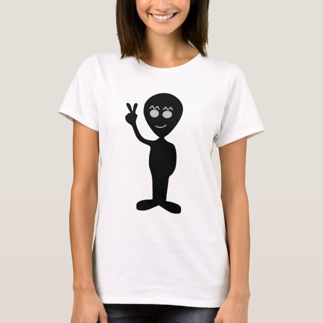 ALIEN SIGNE PAIX T-SHIRTS UFO (Devant)