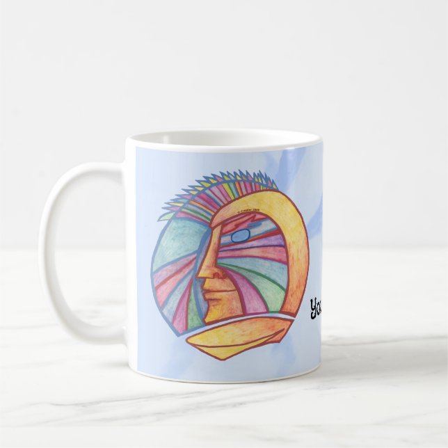 Alien Spaceman mug (Gauche)