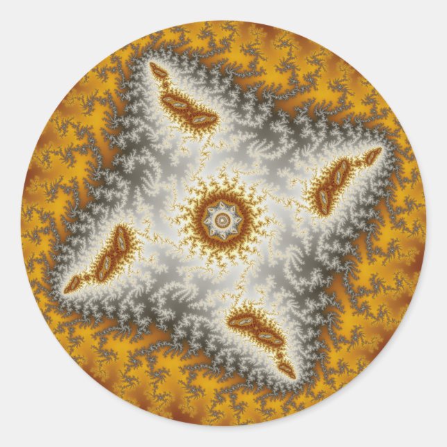 Alien - Sticker fractal (Devant)