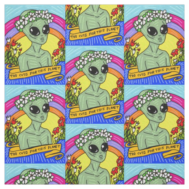 alien trop bon pour ce tissu de planète (Échantillon)
