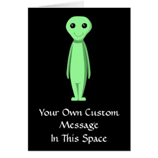 Alien vert mignon. Bande dessinée