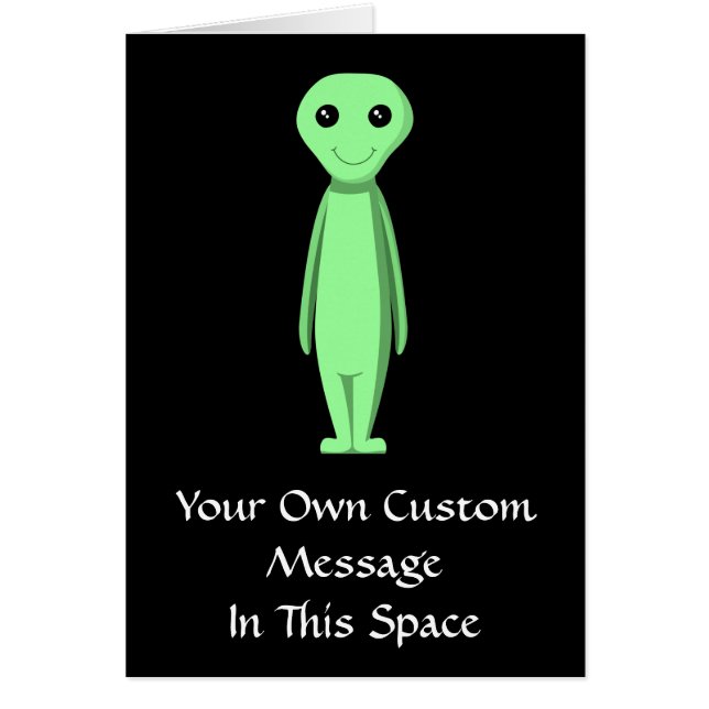 Alien vert mignon. Bande dessinée (Devant)