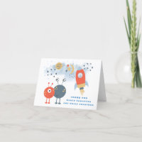 Aliens Anniversaire Merci Nom du bénéficiaire Cart