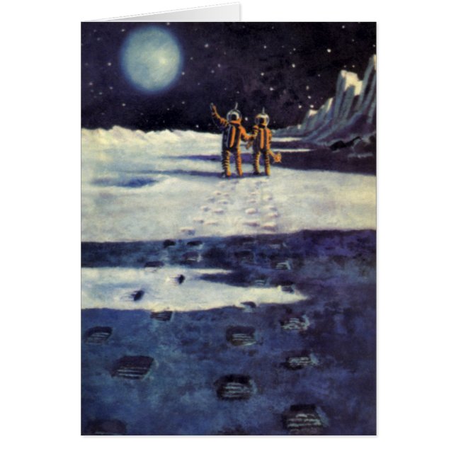 Aliens astronautes de science-fiction vintage sur  (Devant)