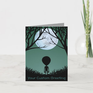 Aliens Cartes d'Art Invitations Carte d'Halloween 