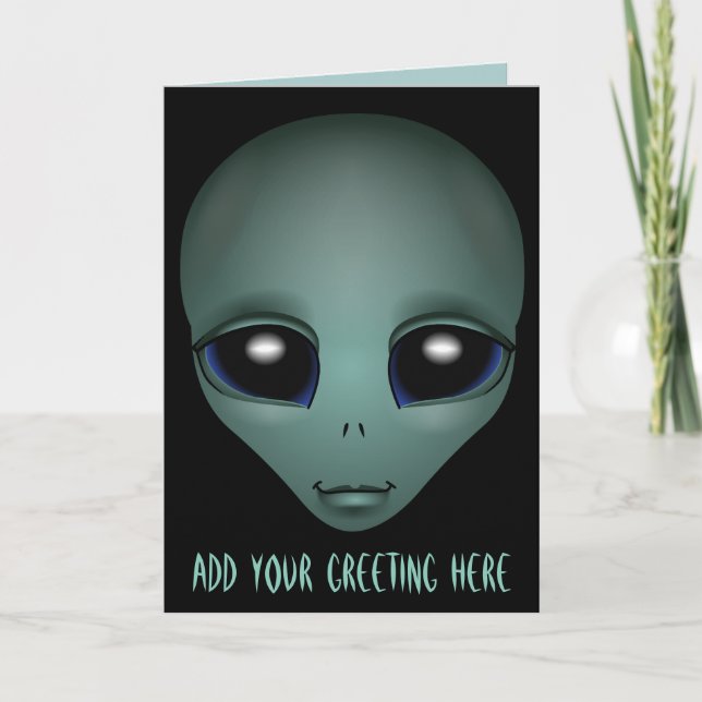 Aliens Cartes d'Art Invitations Carte d'Halloween  (Devant)