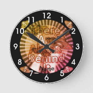 Aliens derrière lui nom personnalisé Horloge