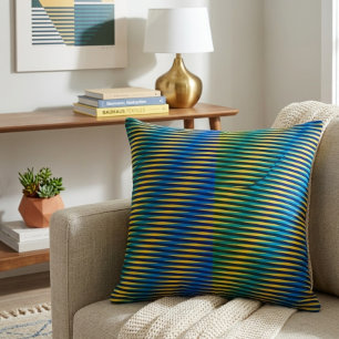 Aligned Energy   Coussin jetable Lignes Abstraites