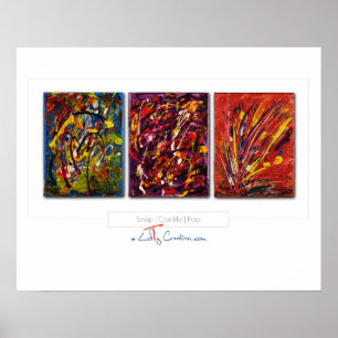 Aligner Crackle Poster de la pop