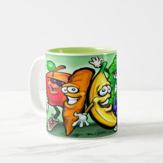 Alimentation Arc-en-ciel à deux tons café Mug