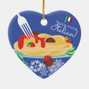 Alimentation italienne spaghetti pâtes ornement d