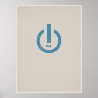 Alimentation sur affiche minimaliste