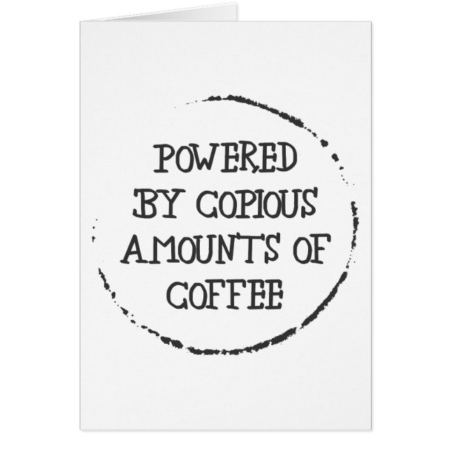 Alimenté Par Café (Devant)