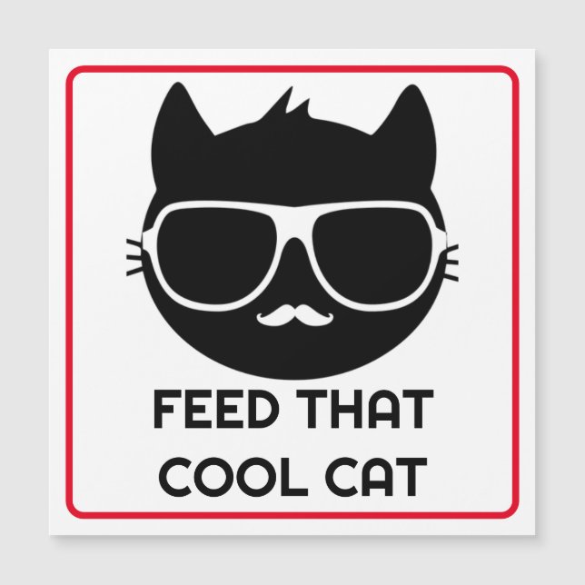 Alimenter Ce Cool Chat Pet Reminder l'aimant (Devant)