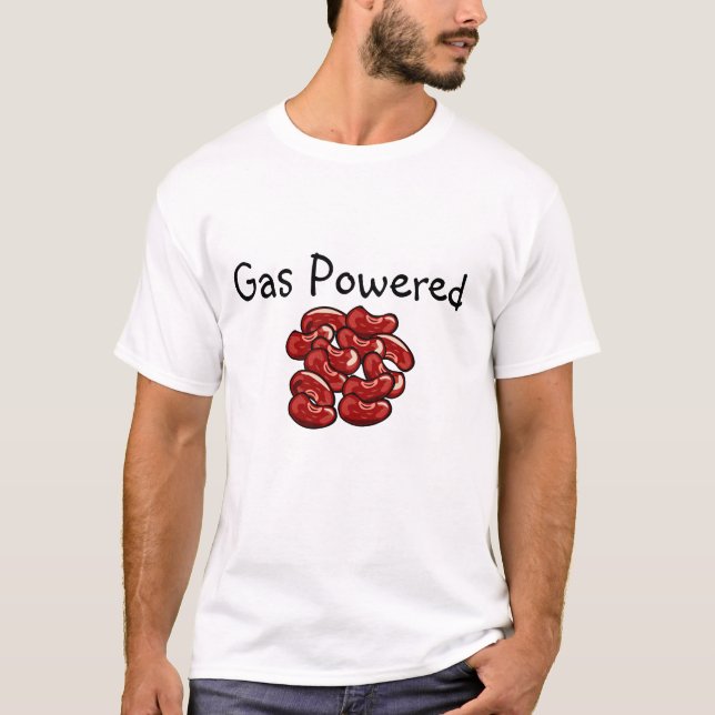 Alimentés au gaz, les haricots font le T-shirt de (Devant)