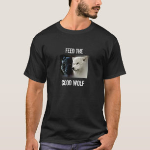 Alimentez des bons aux femmes hommes de T-shirt de