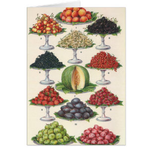 Aliments Anciens Fruits Assortis sur Plateaux pour