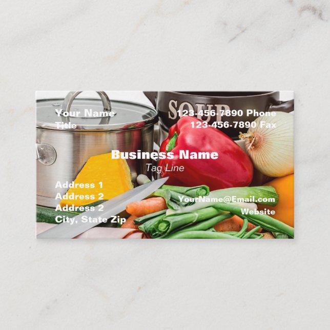 Aliments cartes de visite - HAMbyWG (Devant)