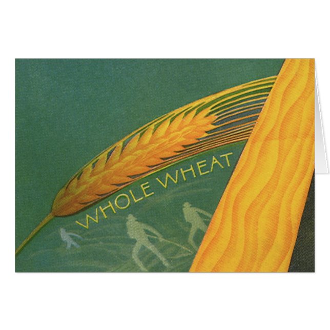 Aliments sains vintage, pain complet de blé (Devant horizontal)