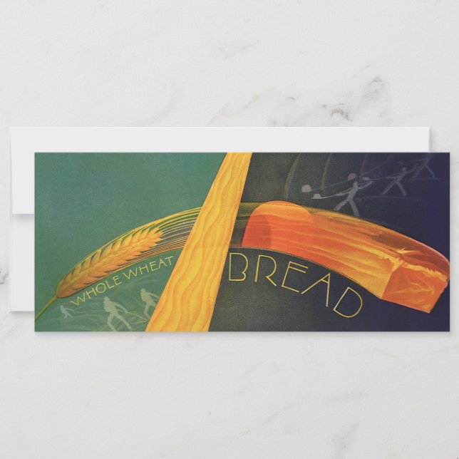 Aliments sains vintage, pain de blé complet (Devant)