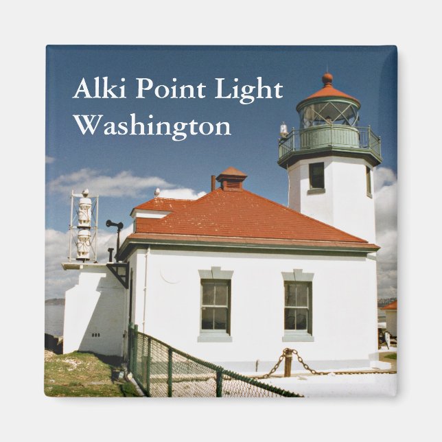 Alki Point Light, Washington Magnet (Devant)