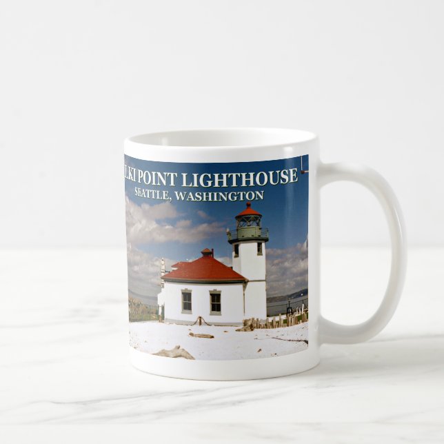 Alki Point Lighthouse, Seattle Washington Mug (Droite)