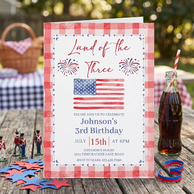 All American 3rd Birthday Invitation (Créateur téléchargé)