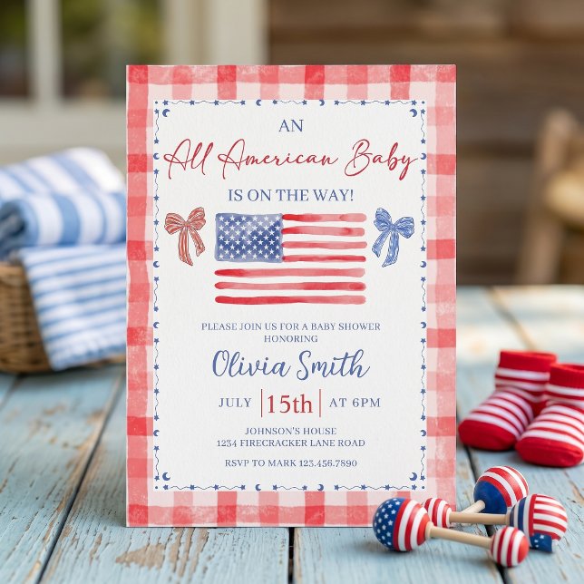 All American Baby Shower Invitation (Créateur téléchargé)