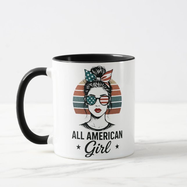 All American Girl Patriotic Mug (Gauche)