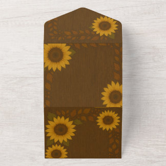 All-In-One Sunflower Invitation