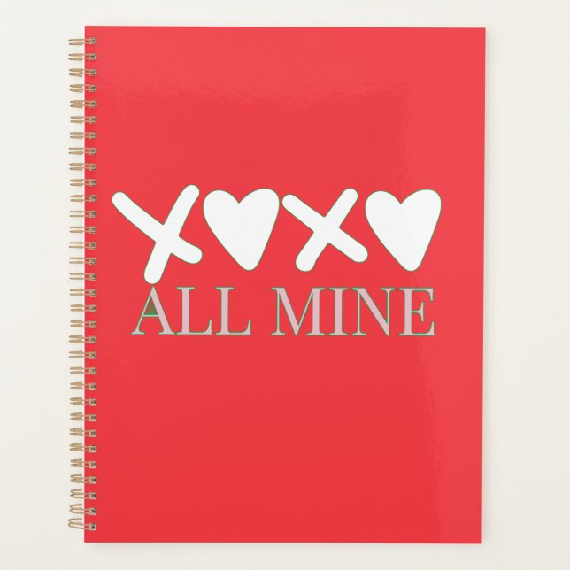 ALL MINE XOXO Valentine Shirt - Minimal Love Desig (Devant)