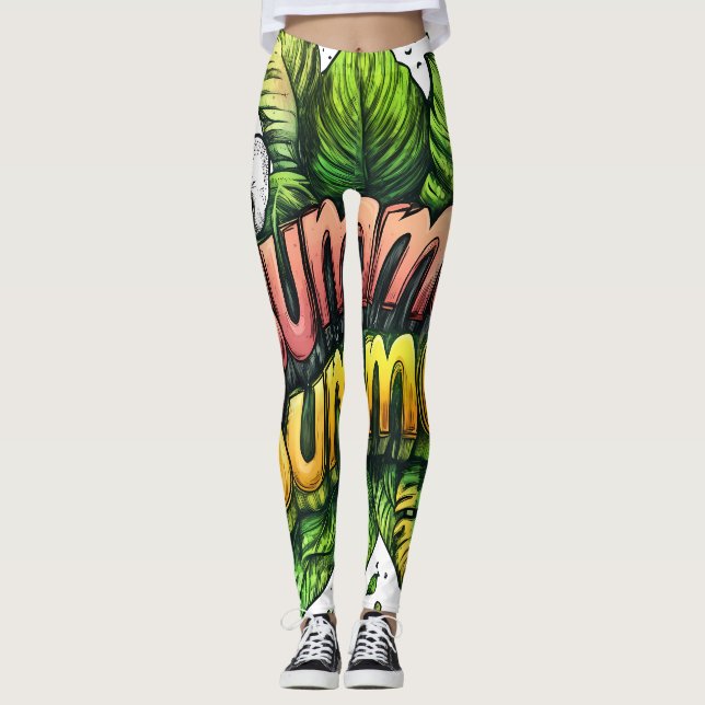 All-Over Print Leggings (Devant)