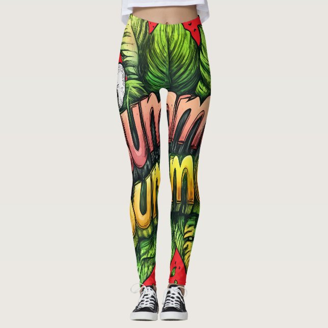 All-Over Print Leggings (Devant)