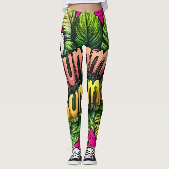 All-Over Print Leggings (Devant)