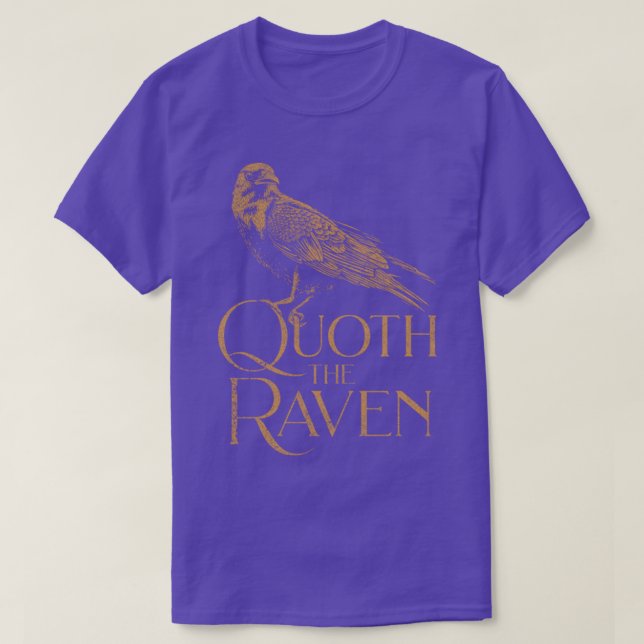 Allan Poe Le Raven TShirt Allan Poe Quoth Le Rav (Design devant)