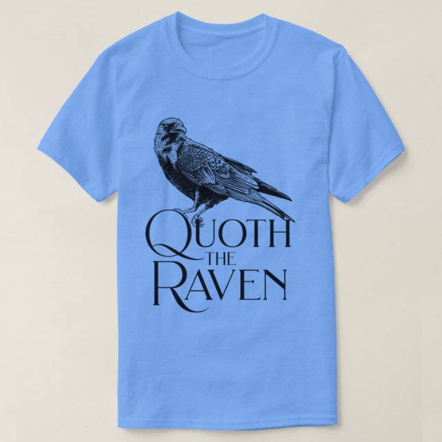 Allan Poe Quoth The Raven TShirt Allan Poe Quoth T (Design devant)