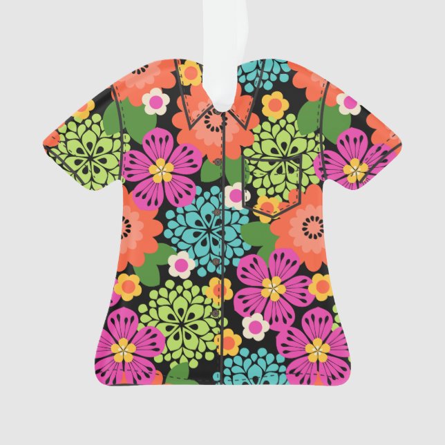 Allana Garden Floral hawaïen Aloha Shirt - Brights (devant)
