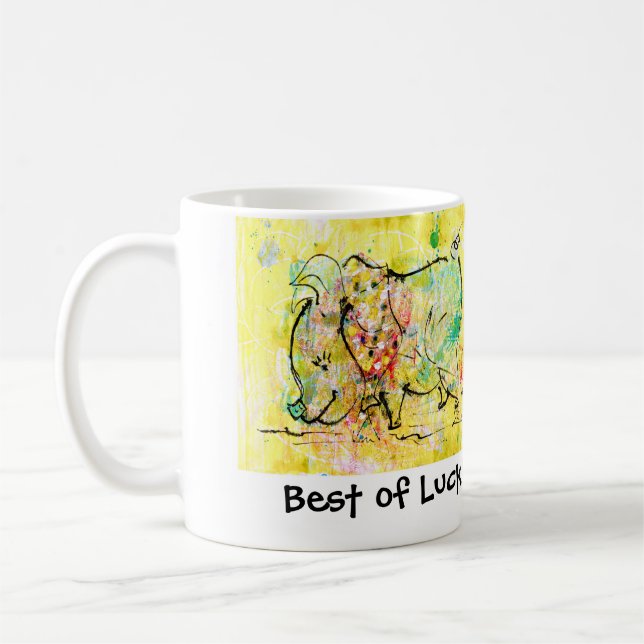 Allant loin cadeau, tasse de café "de porc (Gauche)