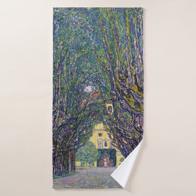 Allee à Schloss Kammer, Gustav Klimt (Serviette de bain)