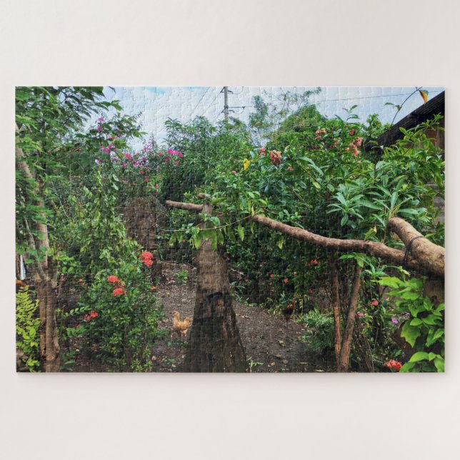 Allée de jardin au bord de la maison Puzzle (Horizontal)
