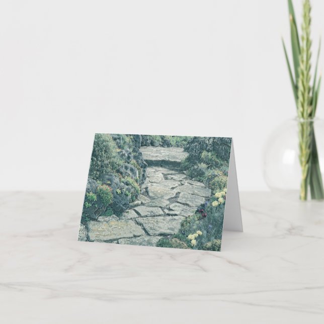Allée de Jardin - Carte de Remerciement (Devant)